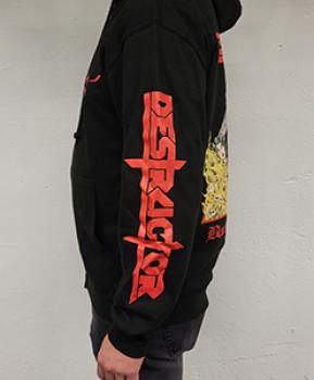 Preview: Destructor / Zipped Hoodie / Schwarz / Blood, Bone And Fire